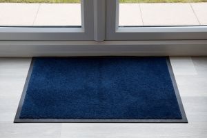 Indoor Navy Luxury Navy Entrance Throw Down Matting