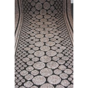 Beige Pebbles Entrance Hallway Mat Corridor 67cm wide